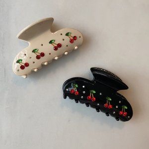 Cherry hair clip